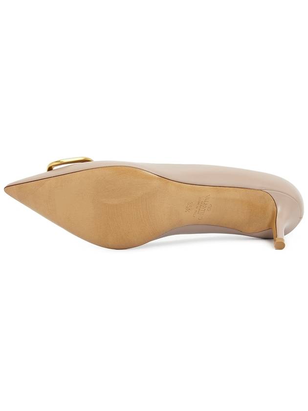 V Logo Pumps Beige - VALENTINO - BALAAN 6