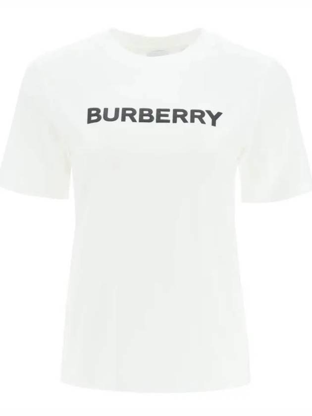 Logo Cotton Short Sleeve T-Shirt White - BURBERRY - BALAAN 2