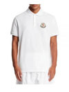 Logo Patch Cotton Polo Shirt White - MONCLER - BALAAN 2