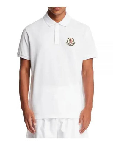 8A00005 89A16 00A Big Logo Patch Polo Shirt - MONCLER - BALAAN 1