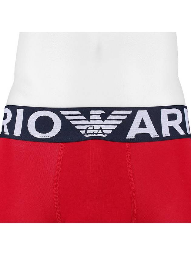 Men's Logo Trunk Briefs Red - EMPORIO ARMANI - BALAAN 6