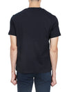 Tone On Tone Heart Logo Organic Cotton Short Sleeve T-Shirt Black - AMI - BALAAN 5