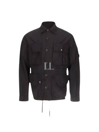 Flat Nylon Utility Over Long Sleeve Shirt Navy - CP COMPANY - BALAAN 2