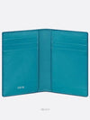 Vertical 2 tier Card Wallet Blue Dior Gravity Leather - DIOR - BALAAN 3