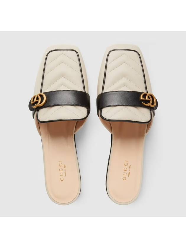 Double G Slide Sandals White - GUCCI - BALAAN 2