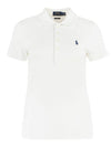 Women's Julie Embroidered Logo Short Sleeve Polo Shirt White - POLO RALPH LAUREN - BALAAN 2