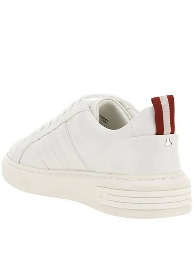 New Maxim Leather Low Top Sneakers White - BALLY - BALAAN 3