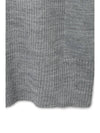 Micro ribbed square neck half knit gray - NOIRER - BALAAN 6