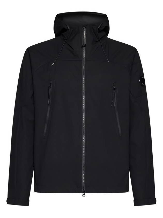 Lens Wappen Pro Tek Hooded Jacket Black - CP COMPANY - BALAAN 1