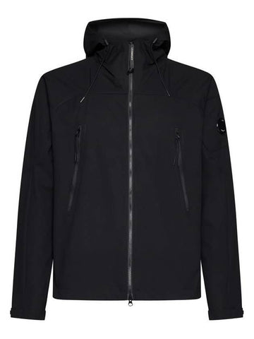 Lens Wappen Pro Tek Hooded Jacket Black - CP COMPANY - BALAAN 1