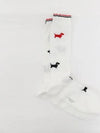 Hector Motif Socks White - THOM BROWNE - BALAAN 2