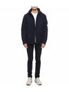 Panno Speciale Primaloft Insulation Technology Shetland Knit Hooded Jacket Marine Blue - STONE ISLAND - BALAAN 4