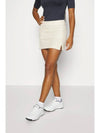 Women s Golf Amelie Print Skirt White Monogram Check - J.LINDEBERG - BALAAN 2