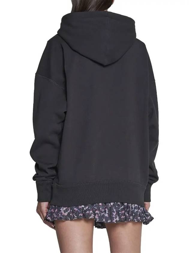 Mansel Big Logo Hoodie Faded Black - ISABEL MARANT - BALAAN 5