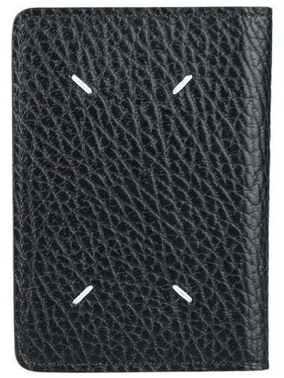 Bovine Leather Card Wallet Black - MAISON MARGIELA - BALAAN 2