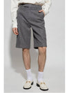 Cashmere Blend Shorts Light Grey - GUCCI - BALAAN 4