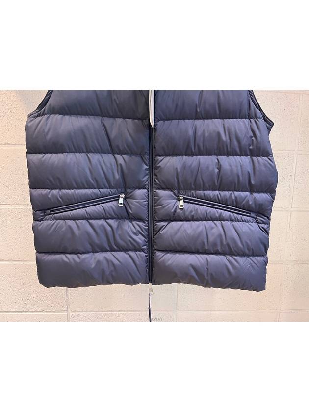 Theompan Logo Down Vest Midnight Navy - MONCLER - BALAAN 6