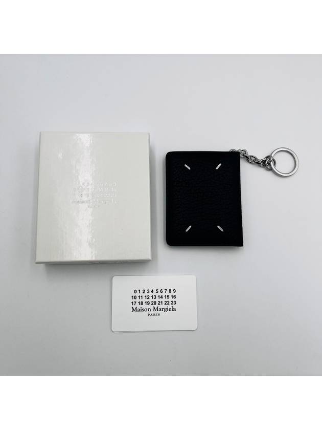 4 Stitch Keyring Card Wallet Black - MAISON MARGIELA - BALAAN 8