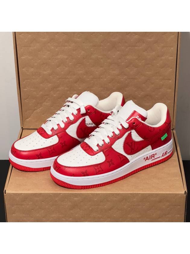 Nike Air Force Low Virgil Abloh Comet Red - LOUIS VUITTON - BALAAN 4