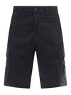 Light Stretch Cotton Bermuda Regular Fit Shorts Navy - STONE ISLAND - BALAAN 2