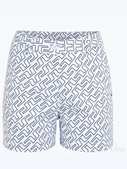 Women's Gwen Print Golf Shorts White - J.LINDEBERG - BALAAN 2