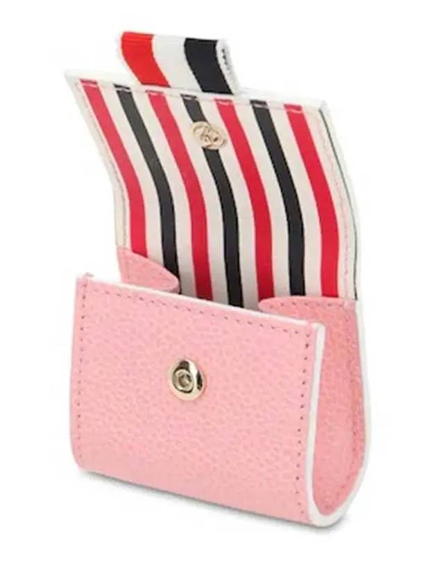 Three Stripe Tab Small Coin Wallet Pink - THOM BROWNE - BALAAN 4