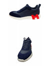 H231764Z HI2 Bouncing Mesh Suede Goatskin Sneakers Marine Men's Shoes TEO - HERMES - BALAAN 4