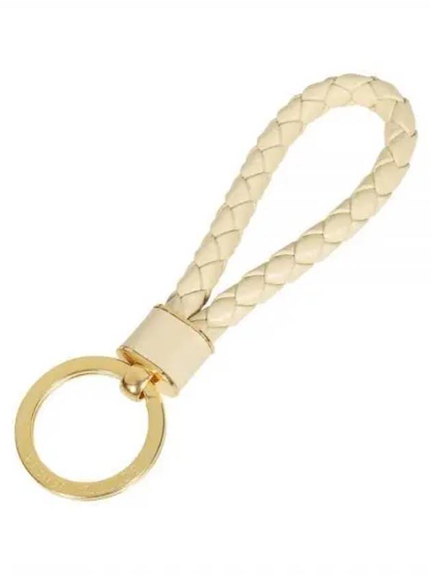 Intrecciato Lambskin Key Holder Porridge - BOTTEGA VENETA - BALAAN 2