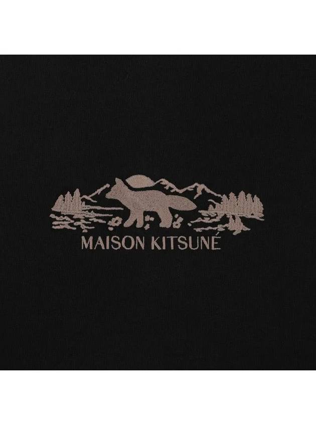 Maison Kitsune Outdoor Profile Fox T Shirt NM00112KJ0118 - MAISON KITSUNE - BALAAN 4