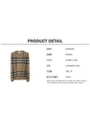 Check Pattern Cashmere Knit Top Beige - BURBERRY - BALAAN 7