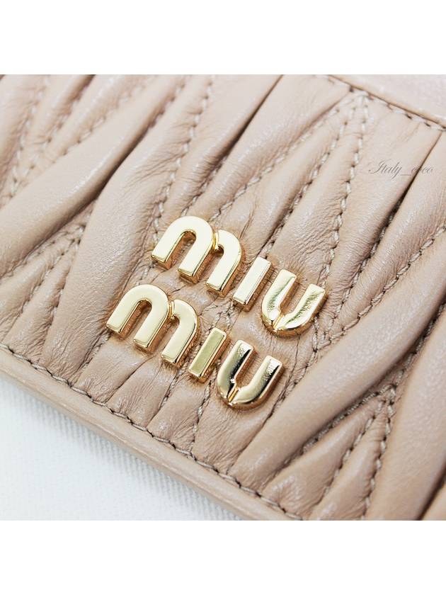 Materasse Nappa Leather Card Wallet Sand Beige - MIU MIU - BALAAN 8