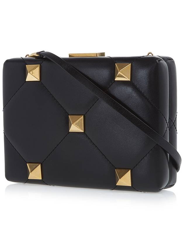 Roman Stud Cross Bag Black - VALENTINO - BALAAN 3