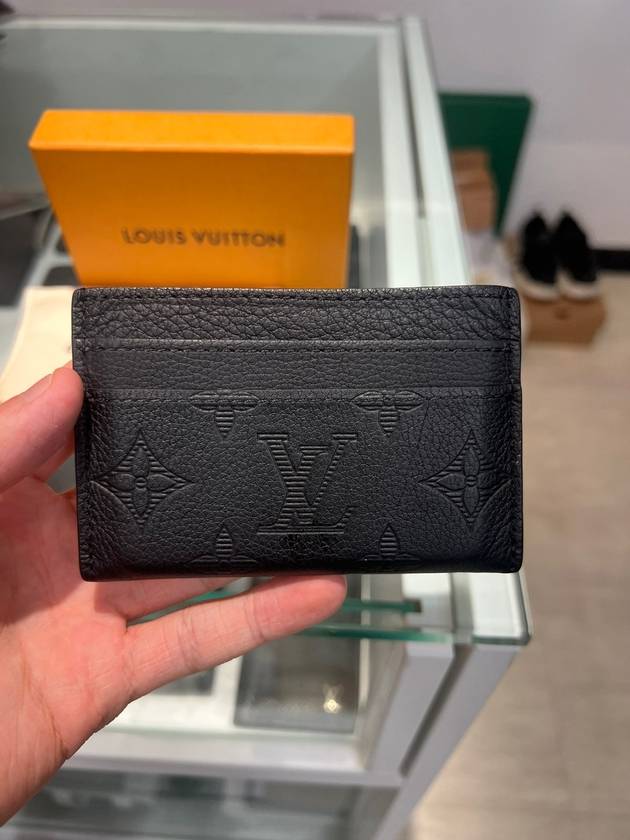 M81415 Card Wallet Double Holder Shadow Black - LOUIS VUITTON - BALAAN 5