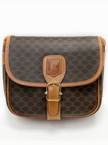 Triope Brown Square Flap Cross Bag 4PCEB0376 - CELINE - BALAAN 1