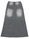 Vintage washed denim long skirt - HIGH SCHOOL DISCO - BALAAN 3