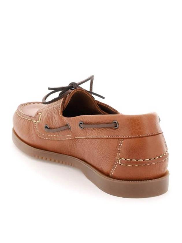 Barth Leather Boat Loafers Brown - PARABOOT - BALAAN 4