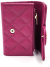 Classic caviar zipper card wallet snap purple dark pink AP4096 - CHANEL - BALAAN 5