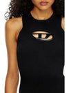 M Onerva Logo Plaque Cut Out Sleeveless Black - DIESEL - BALAAN 5