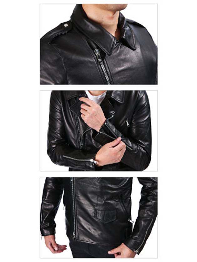 Men's Leather Jacket 7206 NERO - GIORGIO BRATO - BALAAN 7