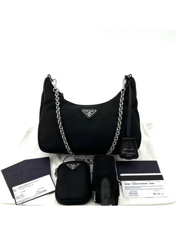 Tesuto Chain Strap Hobo Bag 1BH204 - PRADA - BALAAN 1