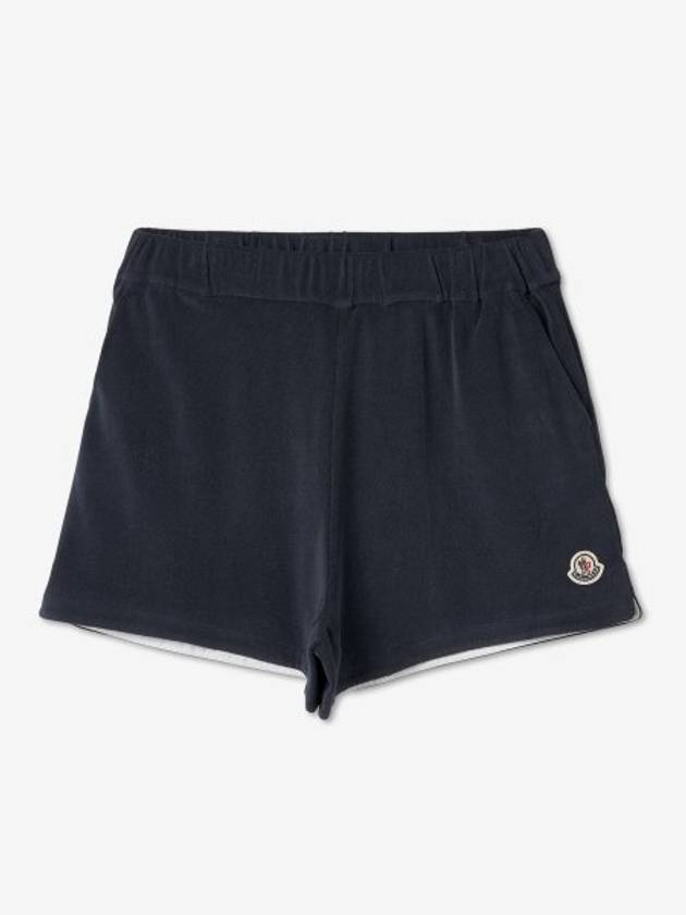 Women's Terrycloth Shorts Navy - MONCLER - BALAAN 2