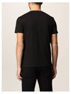 Embroidered Logo Short Sleeve T-Shirt Black - ALEXANDER MCQUEEN - BALAAN 3