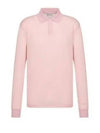 Men's Lightweight Cotton Blend Jersey Polo Shirt Pink - DIOR - BALAAN 2