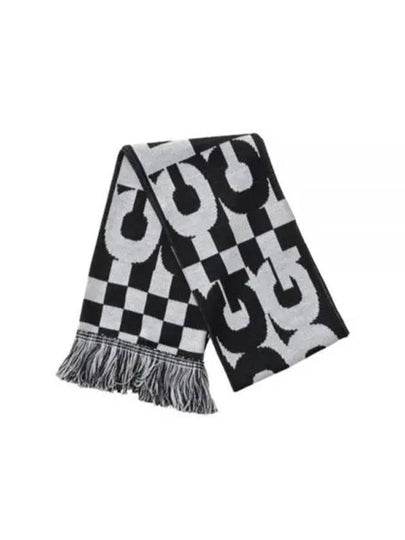 CDG Logo Check Muffler Black White - COMME DES GARCONS - BALAAN 2