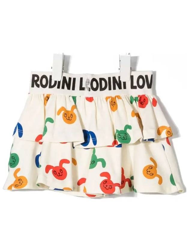 Kids Rabbit Pattern Cancan Skirt Ivory 21230173 11 - MINI RODINI - BALAAN 3