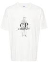 1020 Jersey British Sailor Short Sleeve T-Shirt White - CP COMPANY - BALAAN 1