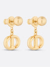 CD Navy Earrings Gold - DIOR - BALAAN 4