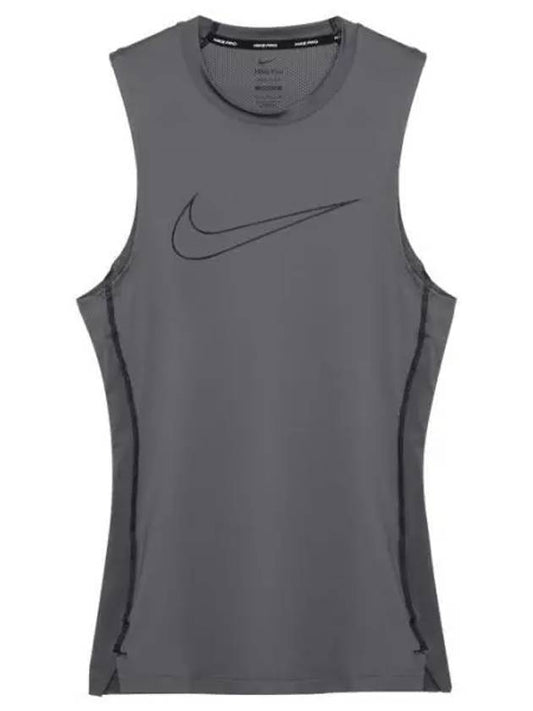 Pro Dri Fit Tight Fit Sleeveless Grey - NIKE - BALAAN 1