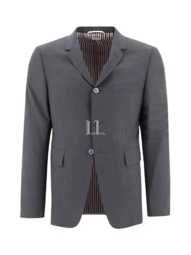 Plain Weave Suiting 4 Bar Classic Sport Jacket Dark Grey - THOM BROWNE - BALAAN 2