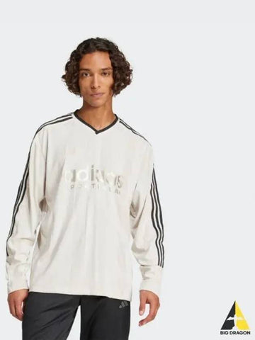 Man House of Tiro Long Sleeve Jacquard Jersey ALUMIN - ADIDAS - BALAAN 1